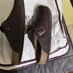 Birkenstock Leather Clogs Size 10 Men 