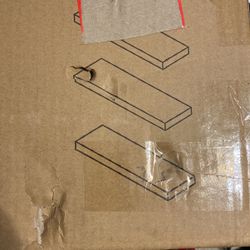 Floating Shelves. Black - 3 Shelves