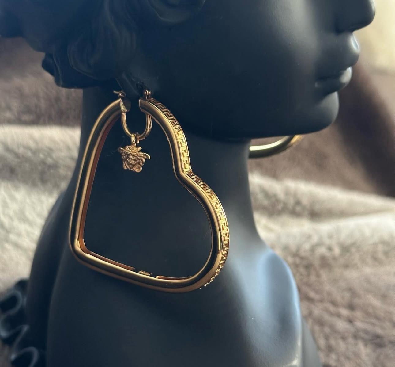 New Sace’ Heart Shaped Hoops