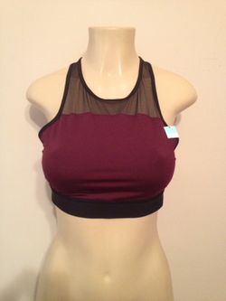 Victoria secret maroon crop top size large