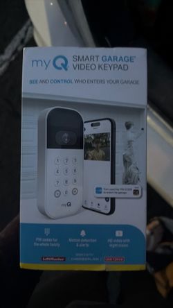 My Q smart garage video keypad