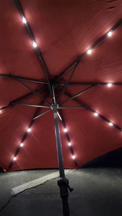 Hampton Bay LED Solar 9 ft Brand New Umbrella in the box for Sale in  Beaumont, CA - OfferUp
