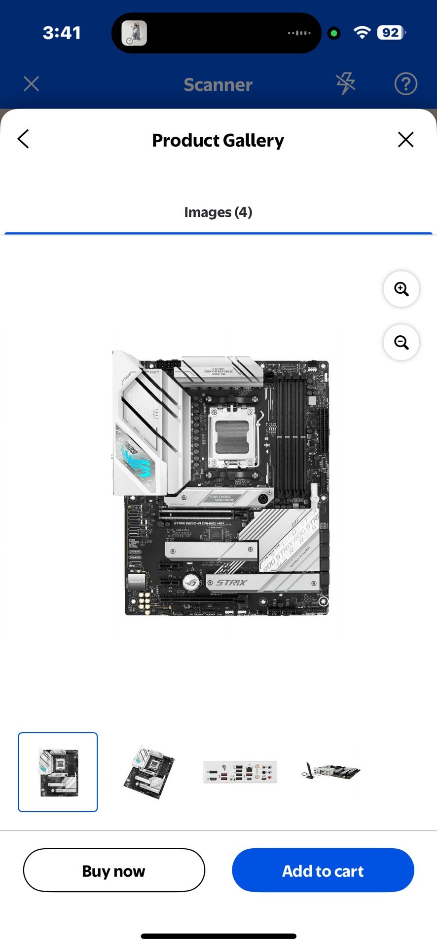 ASUS ROG Strix B650-A Gaming WiFi AMD B650 AM5 Ryzen™ Desktop 9000 8000 & 7000 ATX motherboard, 12 + 2 power stages, DDR5, 3x M.2 slot, PCIe® 4.0, 2.5