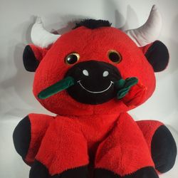 Stuffed Animal..Red Bull..Cute .Pick Up In Selden NY..Price Is $20