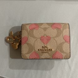 Limited Edition Coach Valentines Hearts Wallet