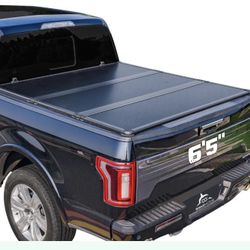 Hard Folding Truck Bed Tonneau Cover Compatiable With Dodge Ram 1500 Classic&New(2002-2026) 2500&3500(2003-2026) 6.4 Ft Standard Box W/O Rambox, Tri F