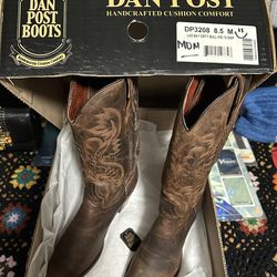 DAN POST WOMEN BOOTS HANDCRAFTED CUSHION COMFORT 8.5 M
