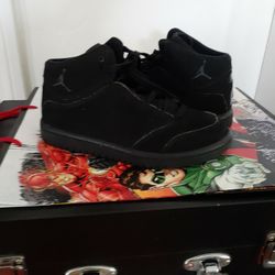 Little Kids Size 12 Vintage Jordan Nike Air Black Suede Sneakers/Shoes