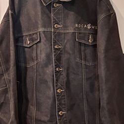 Roca Wear Men's Dark Jean Jacket 