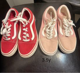 Girls vans size 3.5y