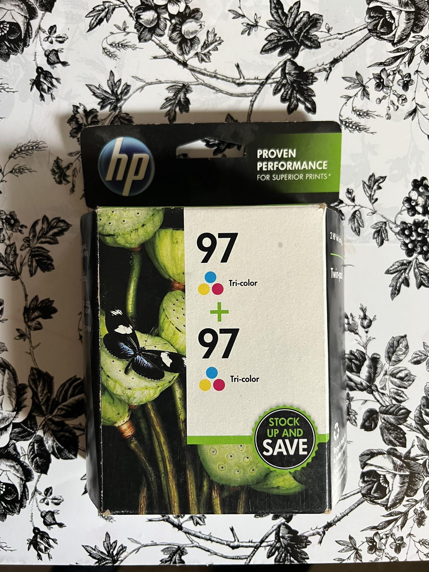 HP 97 Tri-Color Ink 2 Cartridges EXP May 2013 New