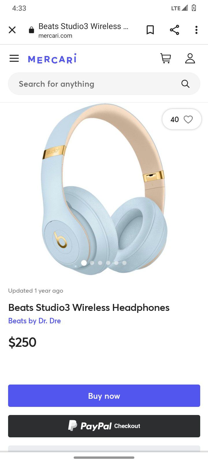 Beats Studio3 Wireless Headphones.
