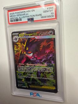 2026 POKÉMON ASC EN MEGA GENGAR ex SPECIAL ILLUSTRATION RARE #284 - PSA 10