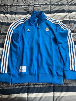 Men's Adidas Originals Blue Bird Real Madrid Terrace Icons Track Top Jacket New