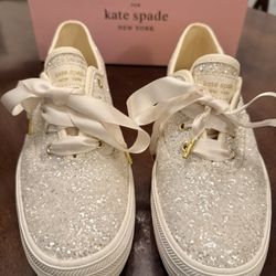 Keds Kate Spade - Triple KS Glitter Cream Sz 9