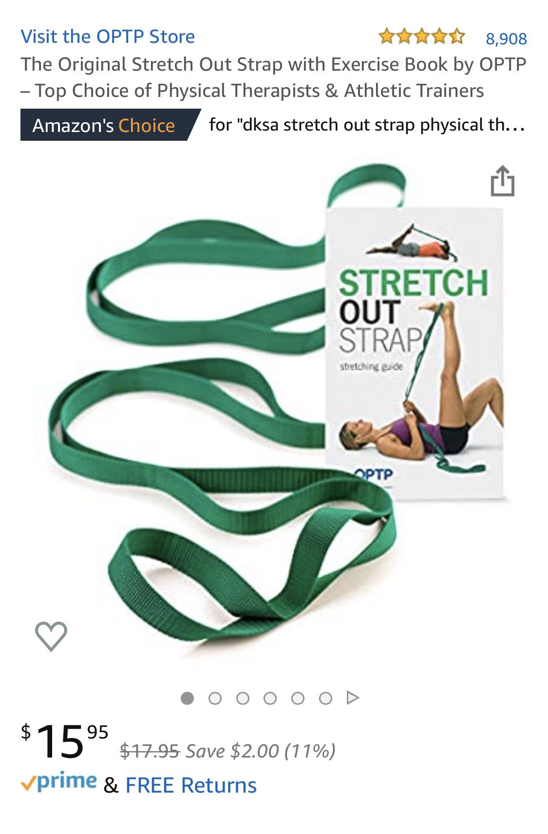 OPTP Stretch Out Strap - Green