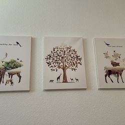 Wall Decor Canvas Prints x 3