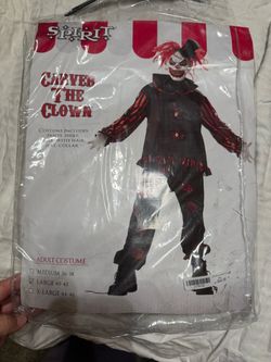 Spirit Carver the Clown Adult Costume Large