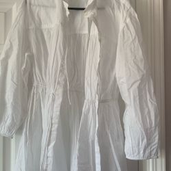 Small Jcrew White Coverup 