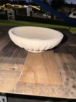 Threshold designed with Studio McGee ceramic carved bowl