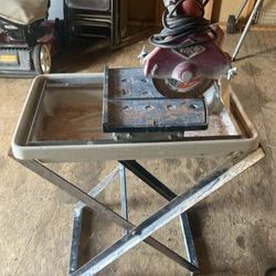 Tile Table Saw With Table