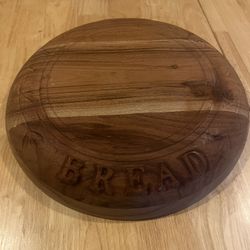 Anthropologie Solid Wood Bread Board 