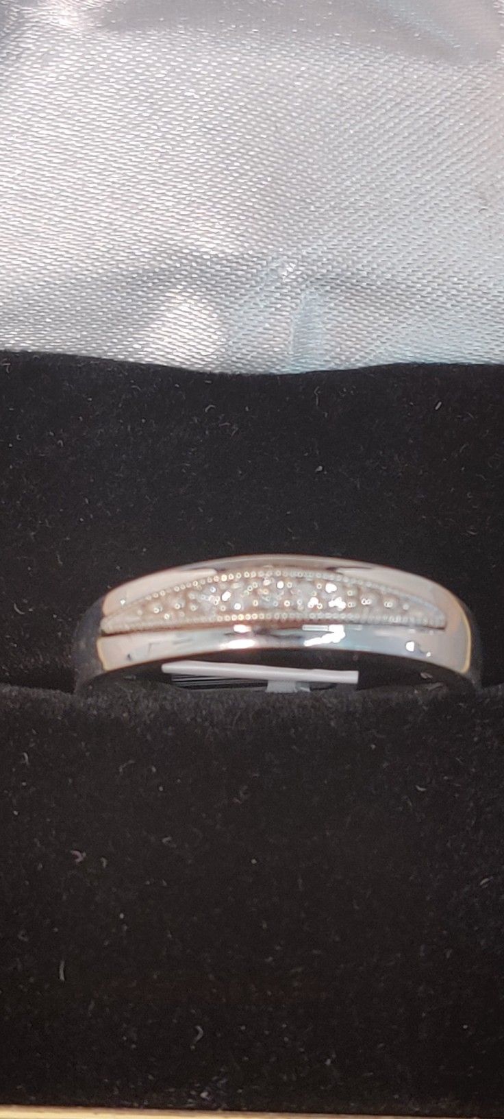 Men's Wedding Band White Gold