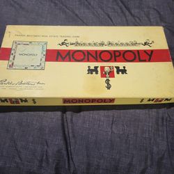 Vintage Monopoly 1954 Real Estate Trading Family Game Complete Parker Brothers