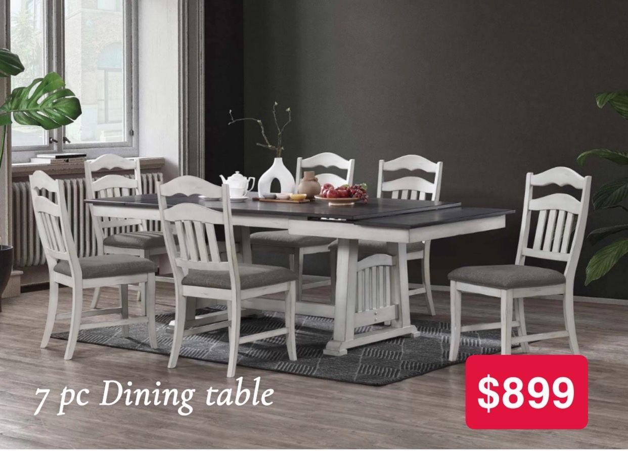 7 Pc Dining Table 