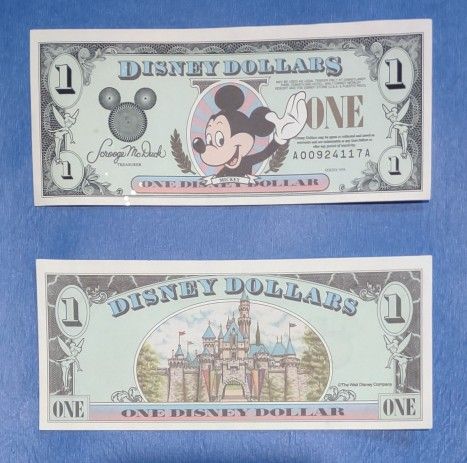 1996 Disney One Dollar Bill (Collecters)