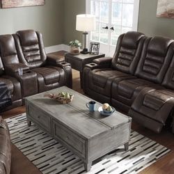 Game Zone Bark Power Reclining Living Room Set (Sofa, loveseat, Sectional options
