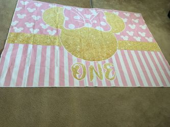 Minnie Mouse Birthday Backdrop