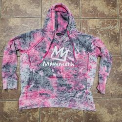 Like New Discontinued Pink Tie Dye Mammoth Hoodie Size XL