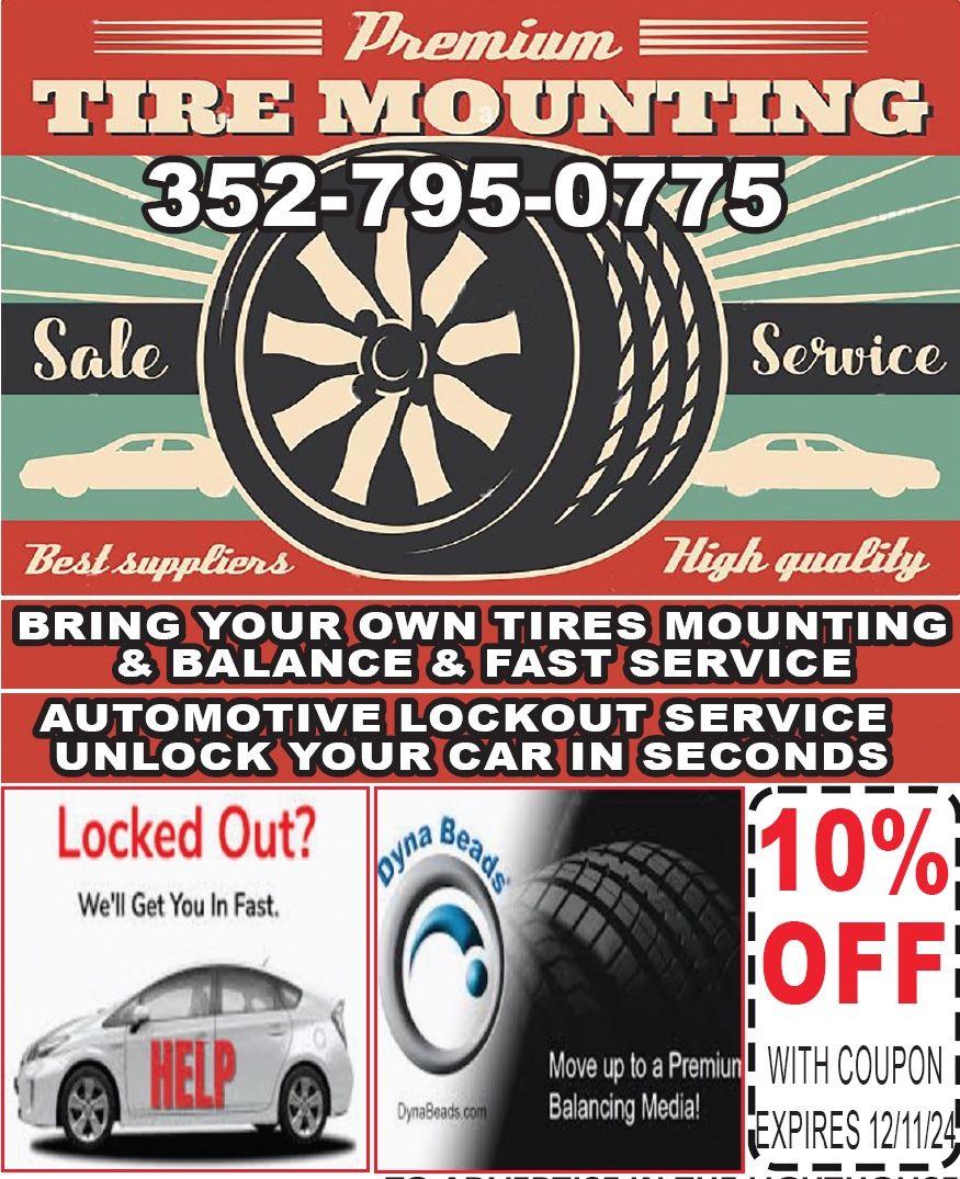 Tires Mounted & Balanced Your’s Too