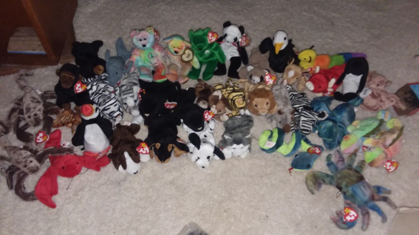 Beanie babies with tags