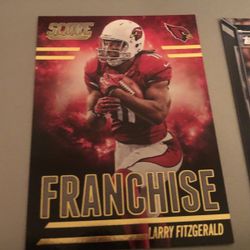 Larry Fitzgerald 4 Card Lot Arizona cardinals 