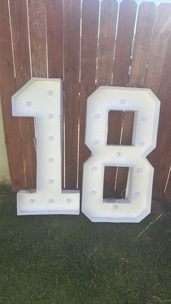 Number 18 marquee