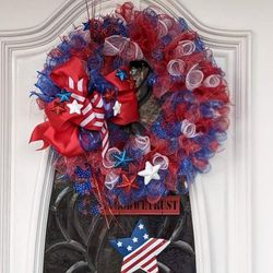 Patriotic WREATH, 4TH OF JULY WREATH