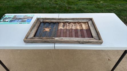 Rustic Texas Flag Wall Art