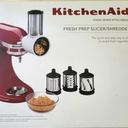 BRAND NEW! KitchenAid Fresh Prep Slicer/Shredder Attachment Only - White KSMVSA Kitchen