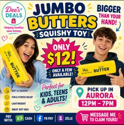 Jumbo Butters Squishy ONLY $12