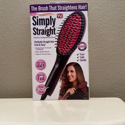 The brush that straightens hair