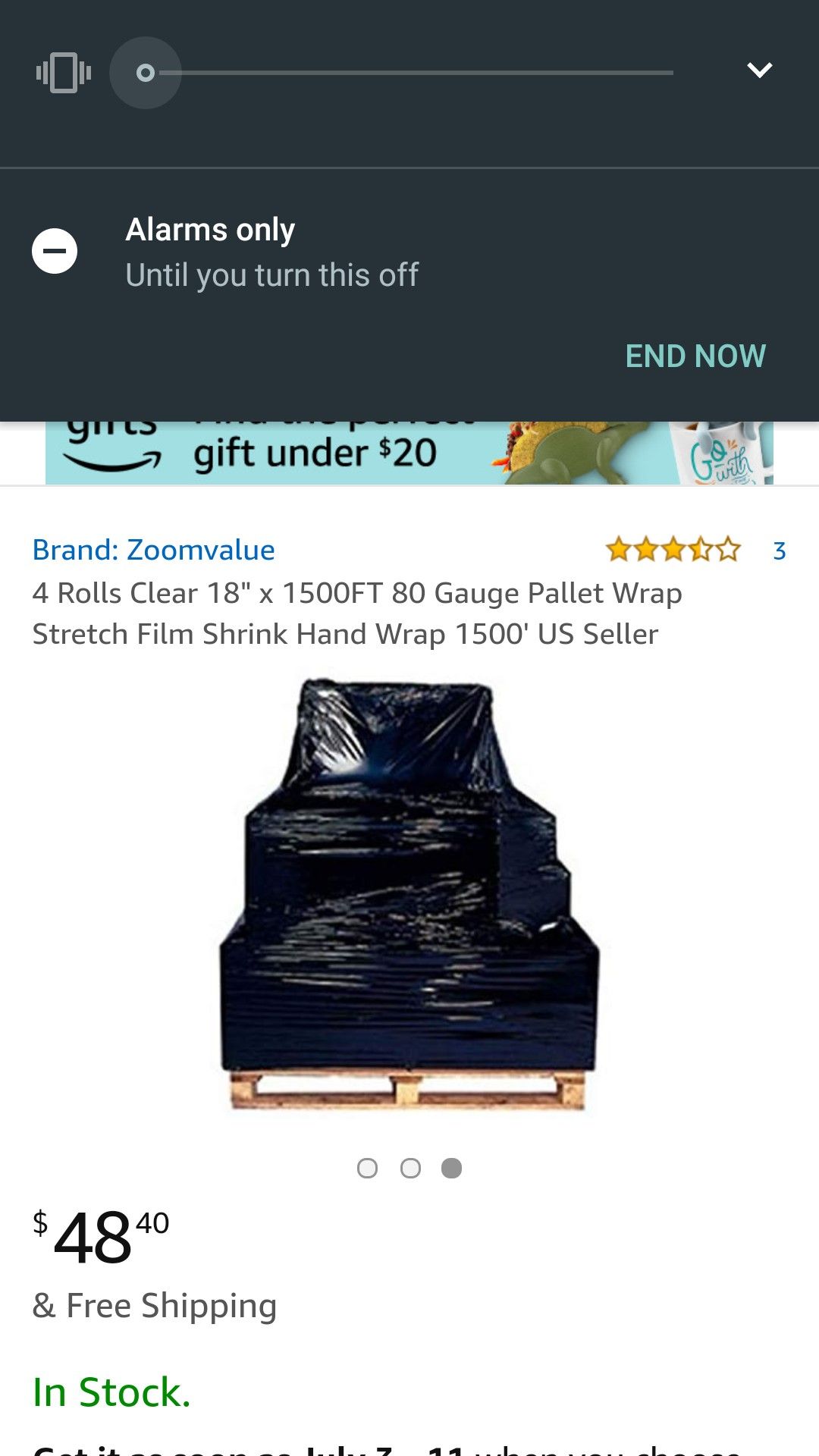 Stretch film shrink wrap