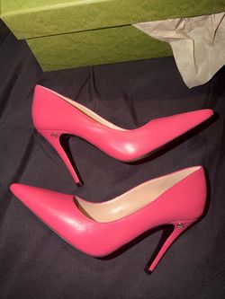 Gucci Double G Interlocking Logo ‘Magenta’ High Heel Pumps Size 34.5 EU Women