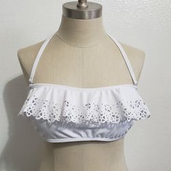 SO Bikini Top White Juniors Size L New With Tags