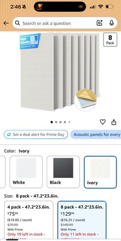 3D Vertical Soundproof Wall Panels for Home Studio Office Decor-Ivory