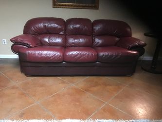 Nice leather couch