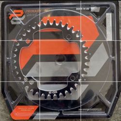 Primary Drive Rear Aluminum Sprocket  38 Tooth Aluminum Sprocket (Rear)