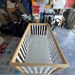 3-in-1 Convertible Crib + Hiccapop Mattress