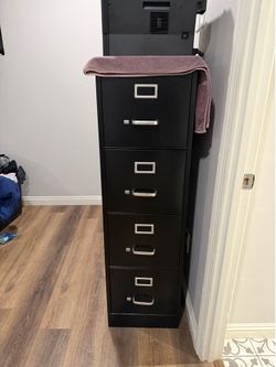 Metal file cabinet